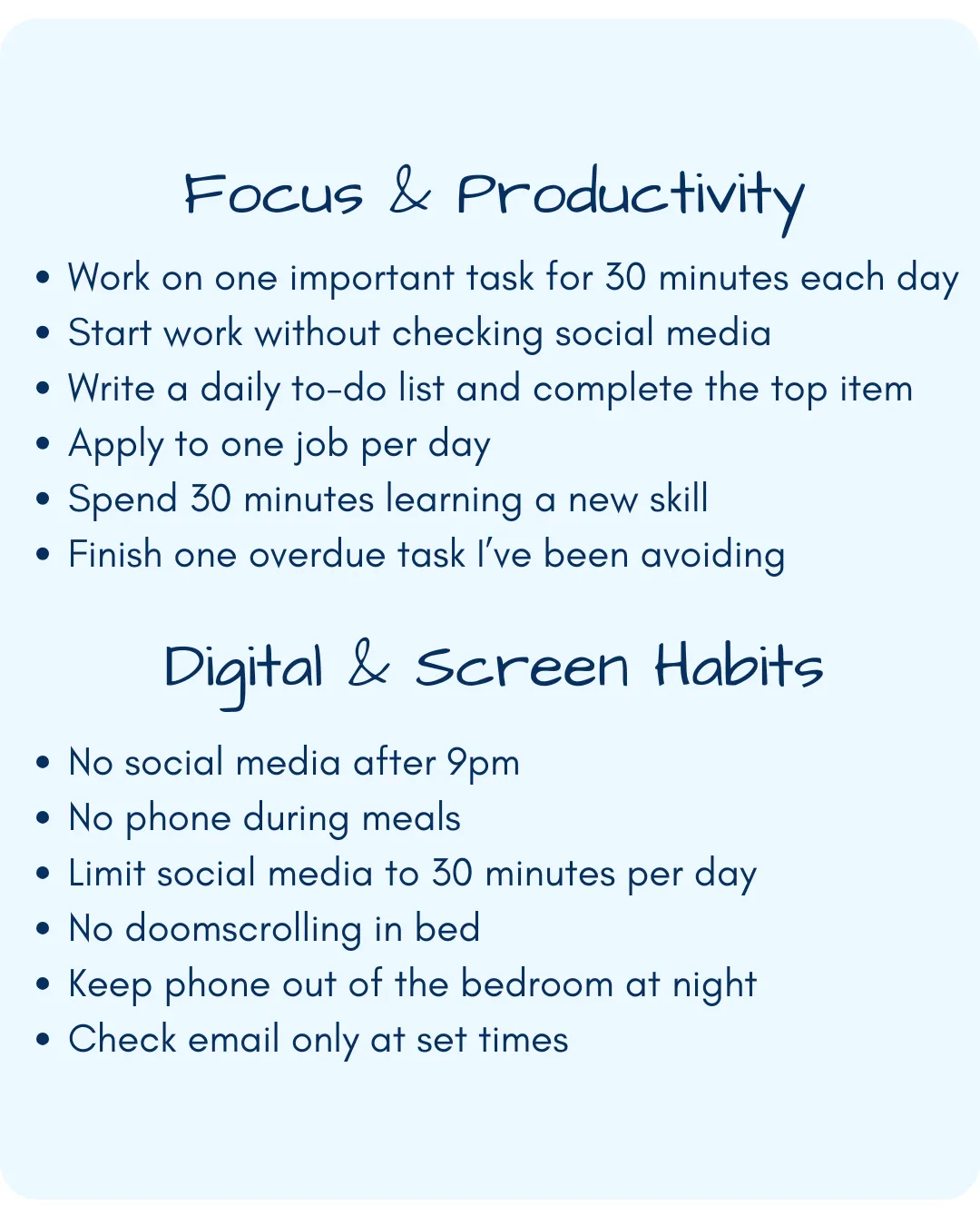 Daily Anchor goal examples — set 2