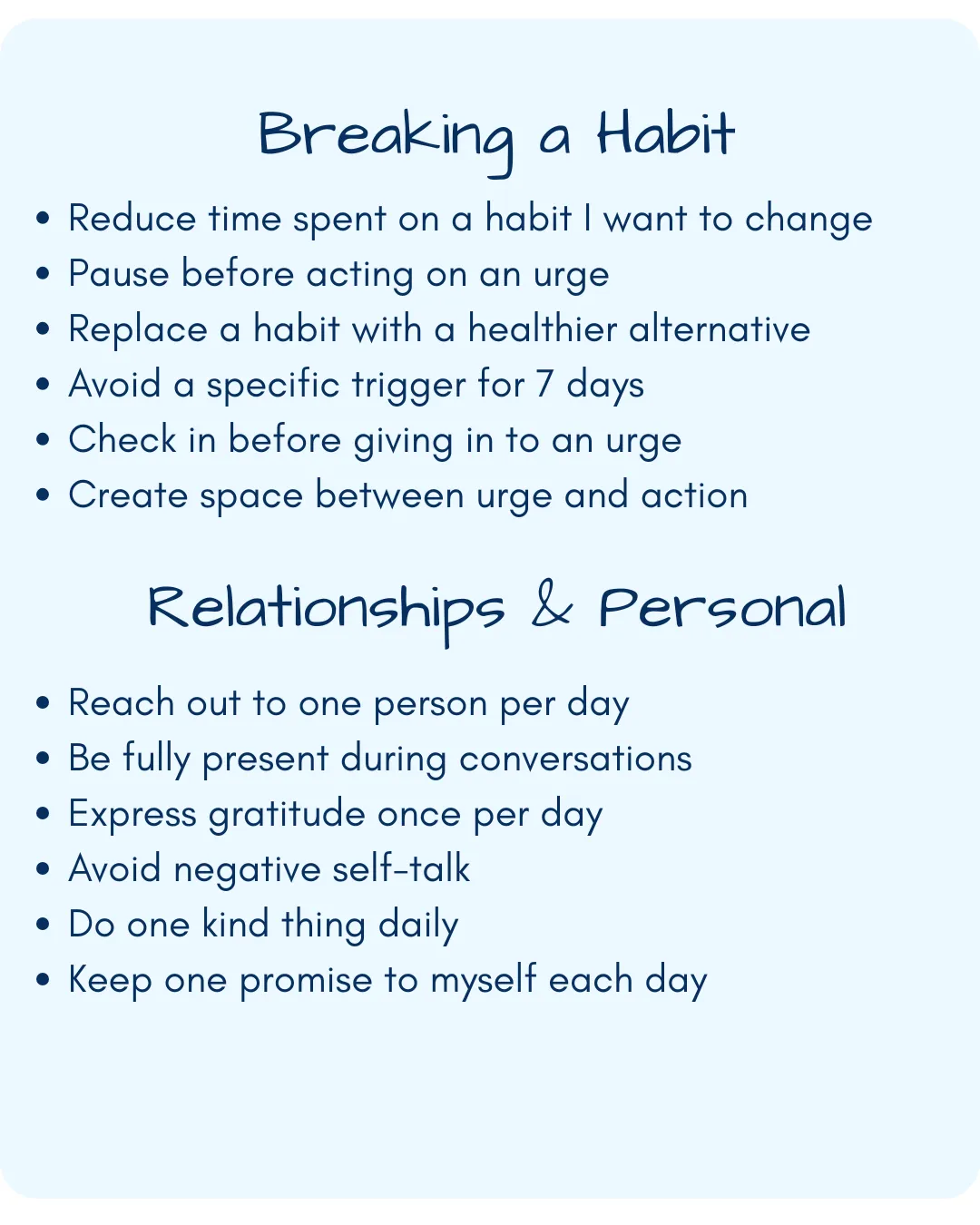 Daily Anchor goal examples — set 4
